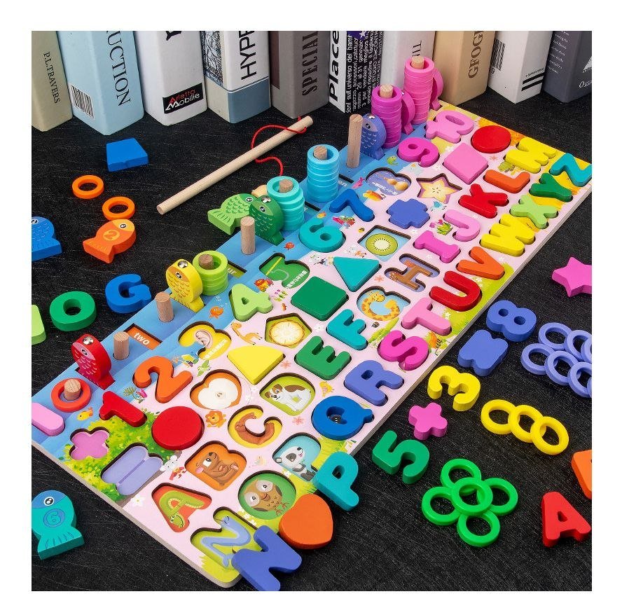 Tablero Montessori 5 en 1