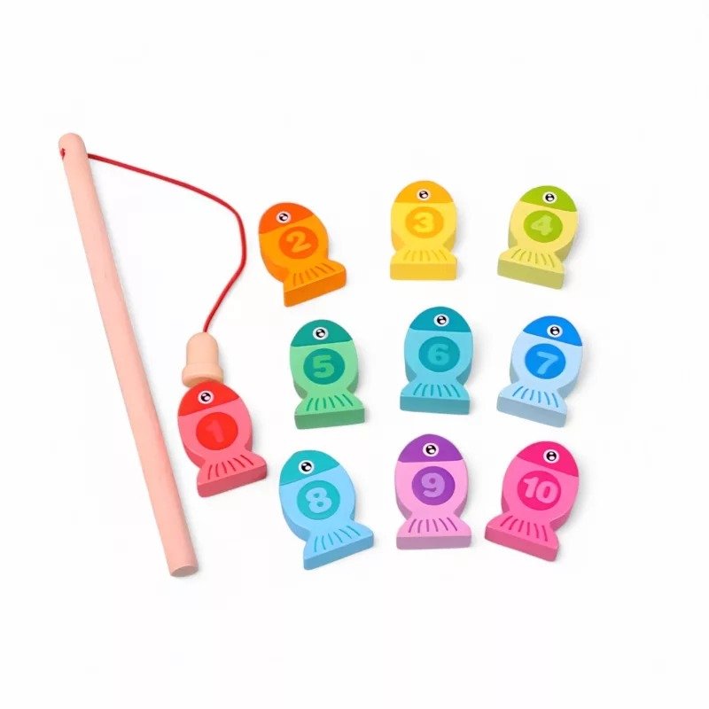 Juego de Pesca Magnético de Madera