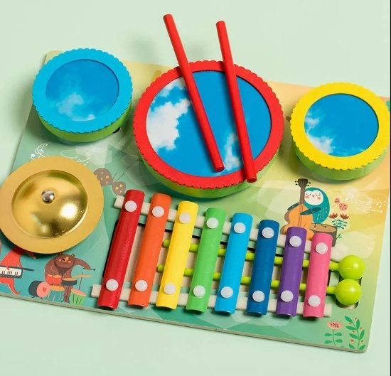 Set Musical y Xilófono de Madera Montessori