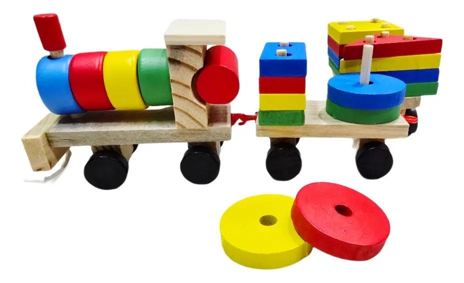 Tren de Arrastre y Encastre Geométrico de Madera