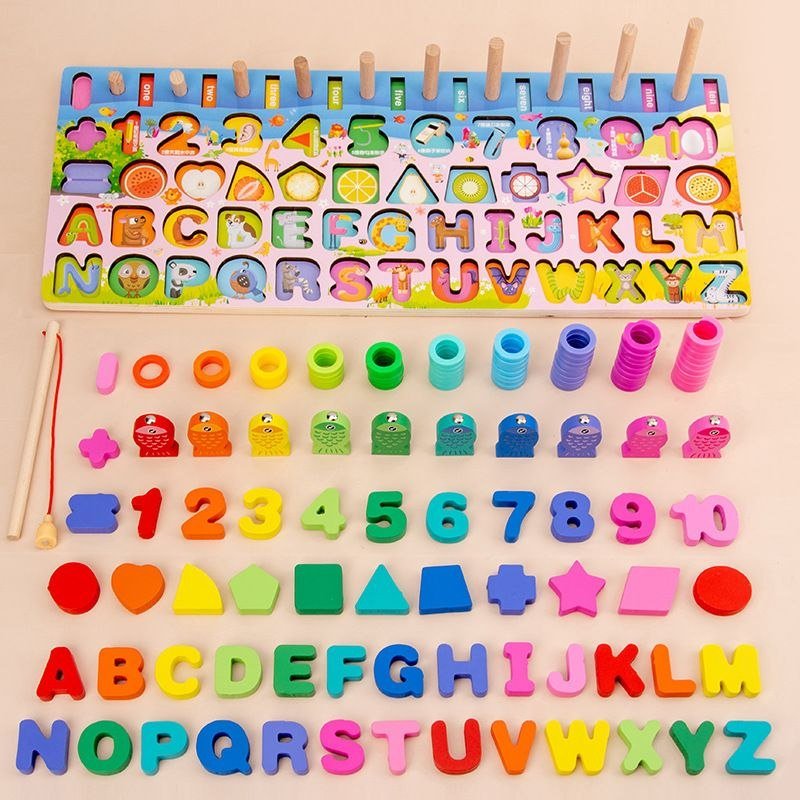 Tablero Montessori 5 en 1