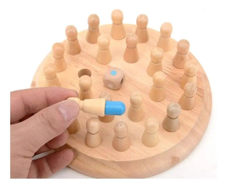 Ajedrez de Memoria / Juego de Memoria Match de Madera