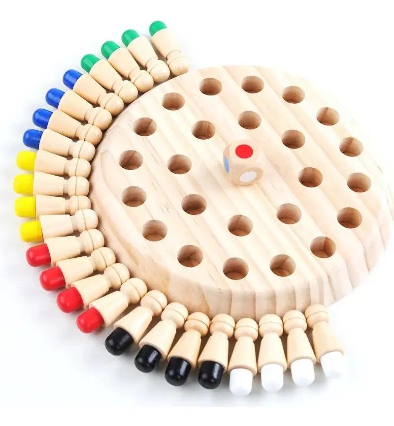 Ajedrez de Memoria / Juego de Memoria Match de Madera