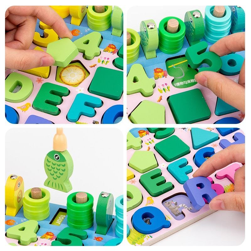 Tablero Montessori 5 en 1