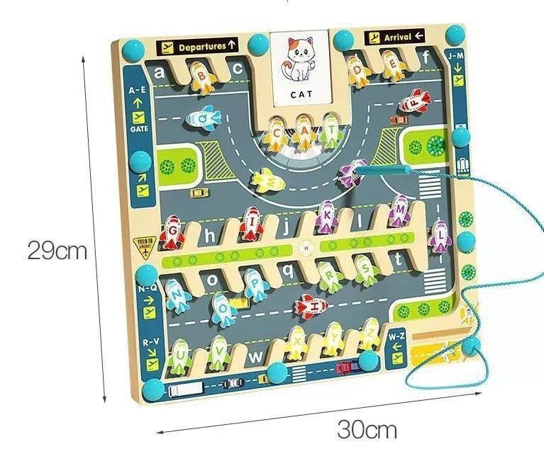 Magnetic Maze con Tarjetas en ingles / Laberinto Magnético