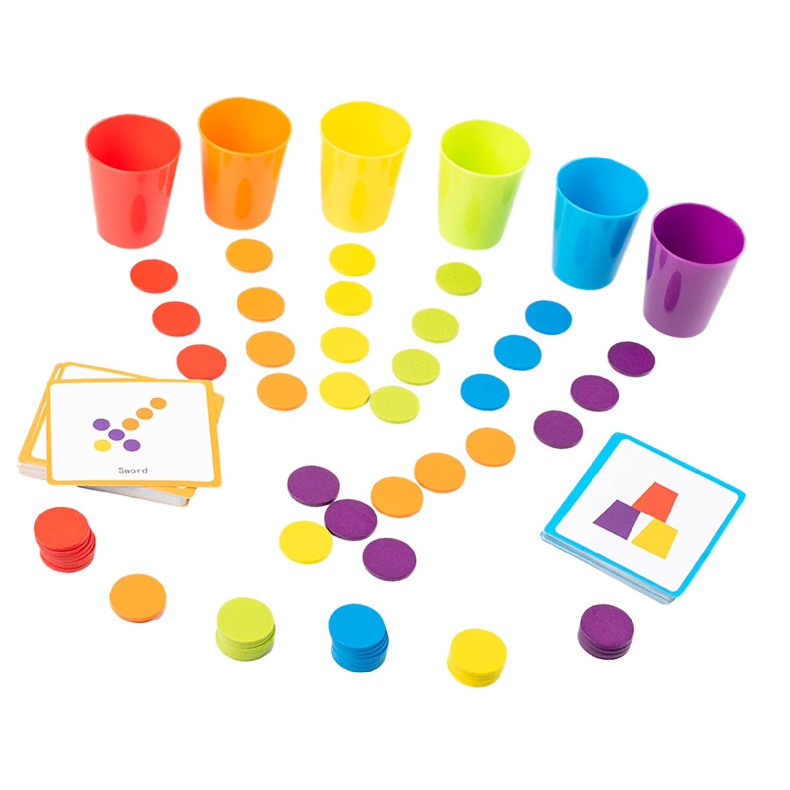 Juego de Clasificación y Vasos Apilables