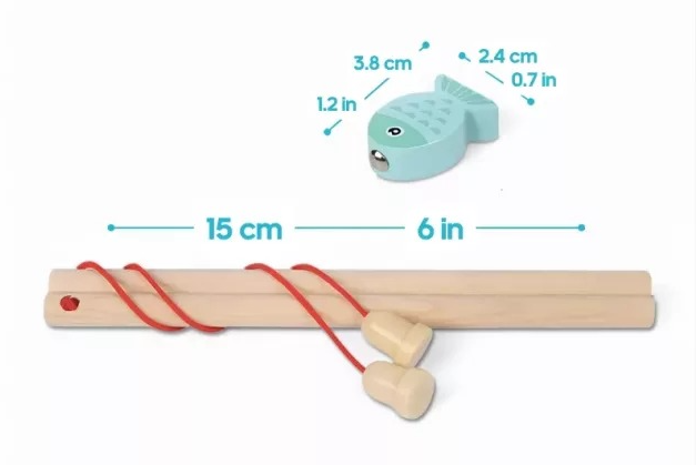 Juego de Pesca Magnético de Madera