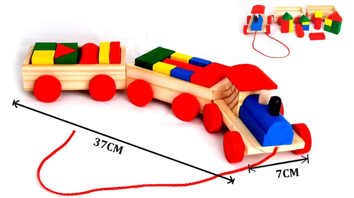 Tren de Bloques de Construcción