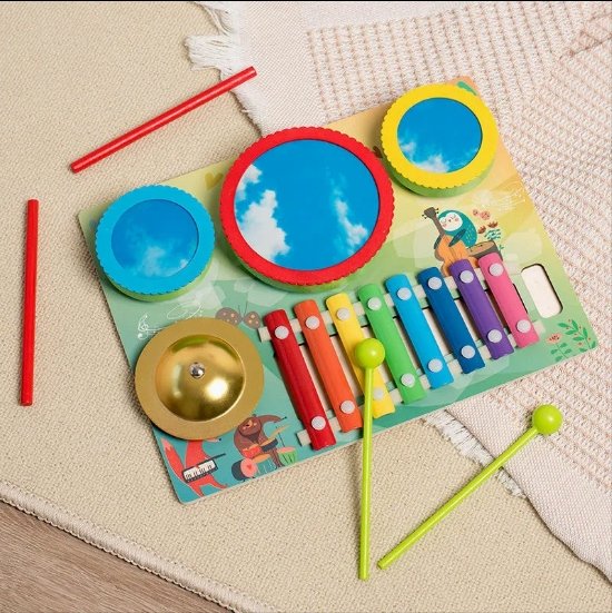 Set Musical y Xilófono de Madera Montessori