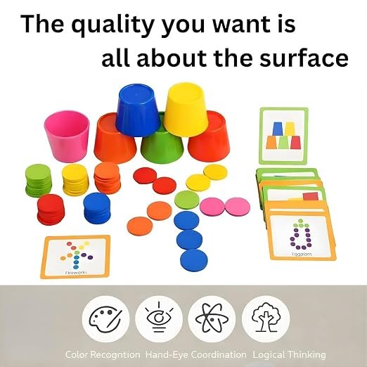 Juego de Clasificación y Vasos Apilables