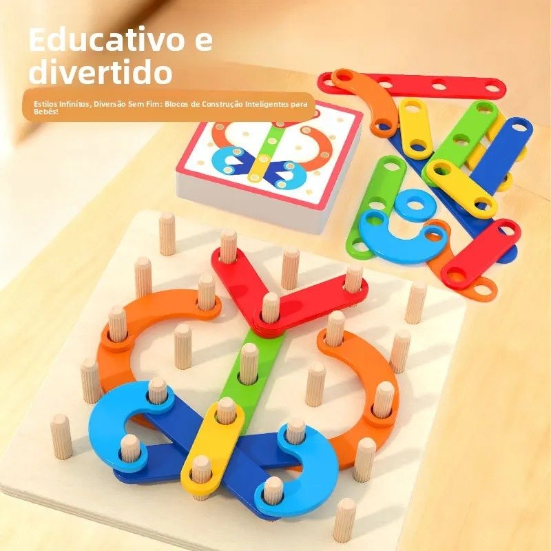 Tablero de Construcción de Letras y Formas / Geoplano Didáctico