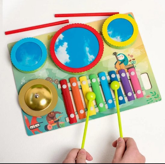 Set Musical y Xilófono de Madera Montessori