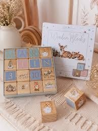 Set Premium de Cubos de Madera Ilustrados
