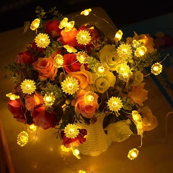 Luces Hada Diseño de Girasoles
