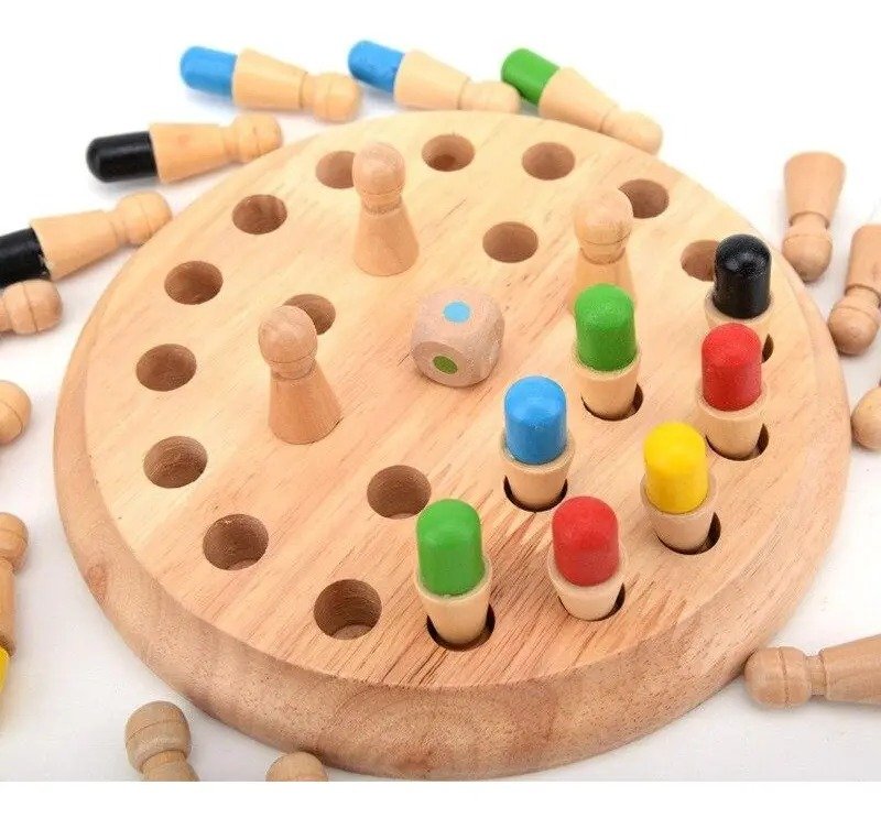 Ajedrez de Memoria / Juego de Memoria Match de Madera